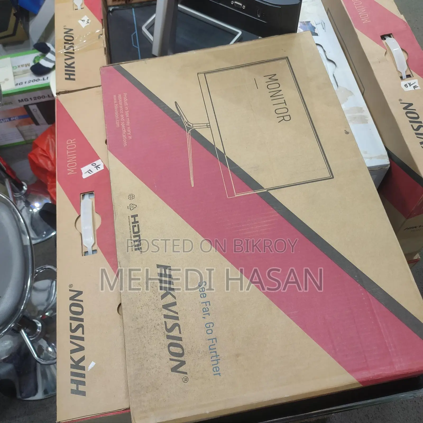 Hikvision 22” Monitor (Used) – Ready set with Box + Cable