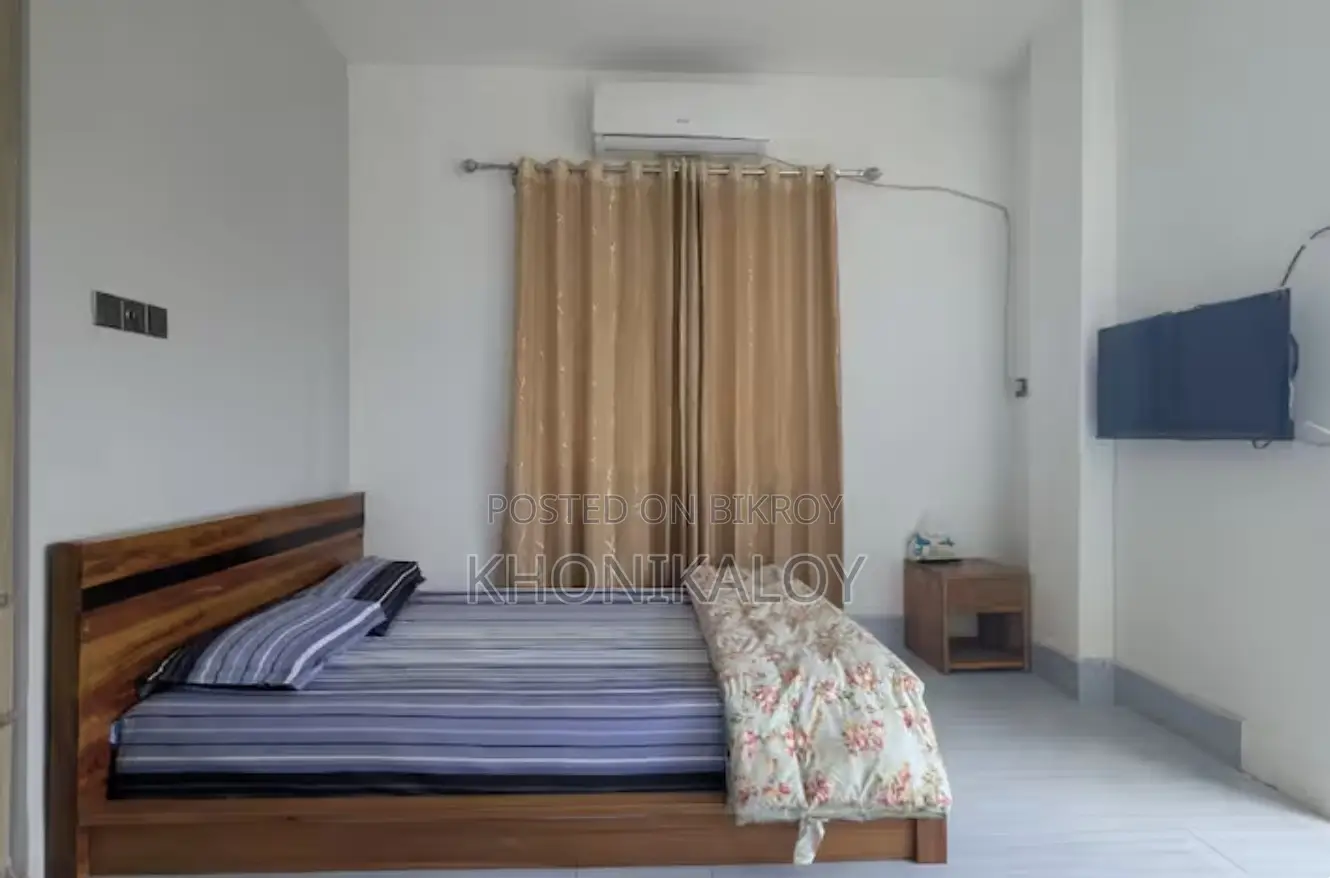 1 AC Bed Full-Furnished Studio Apartment for Rent in Banasree, Rampura