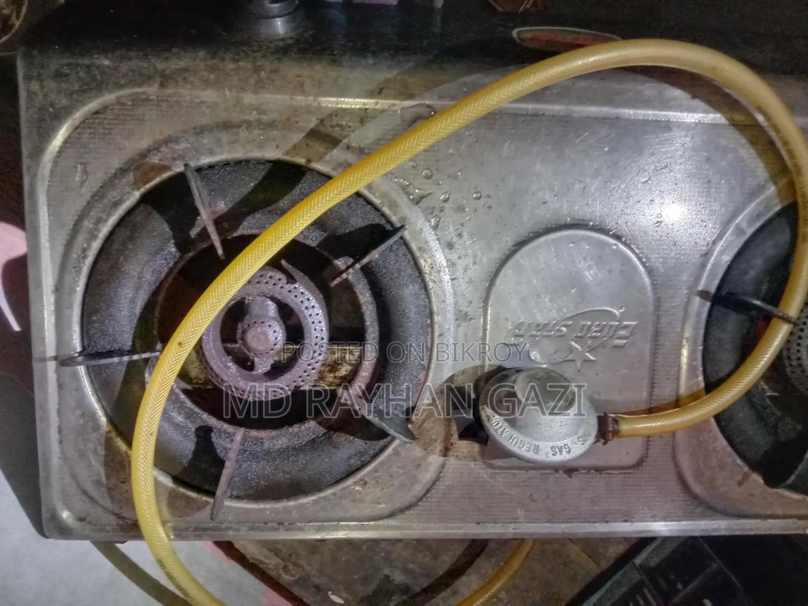 Gas Stove Double Burners With Pipe and Regulator Star Brand