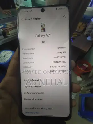 Samsung Galaxy A71 128 GB White