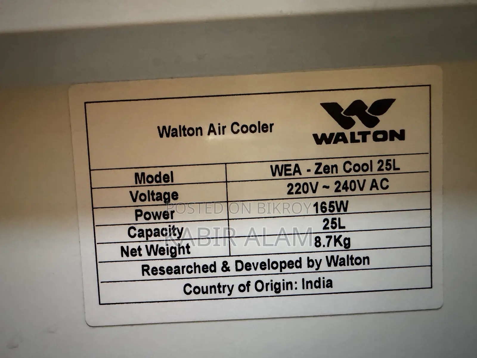 Brand New Air Cooler