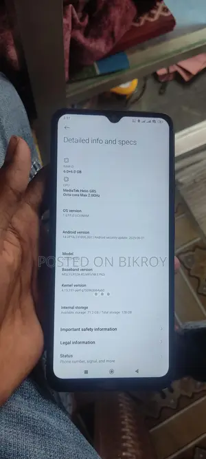Xiaomi Poco c55 6/128 (Used)