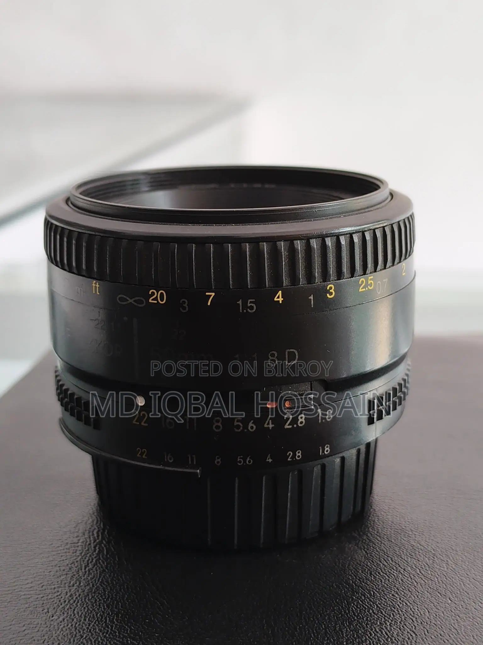 Nikon AF Nikkor 50mm F1.8d Standard Mount Lens