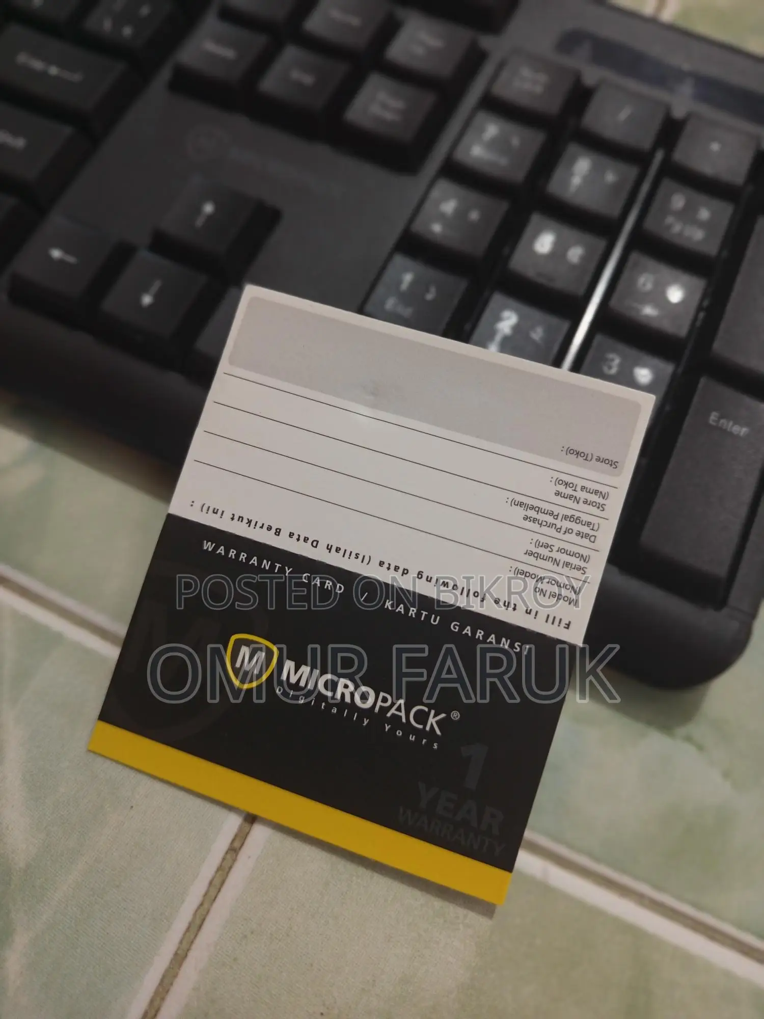 Micropack Keyboard with 1 Year Warranty