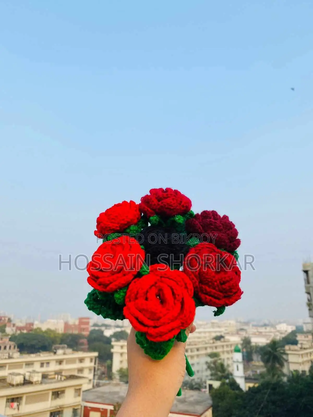 Homemade Crochet Rose