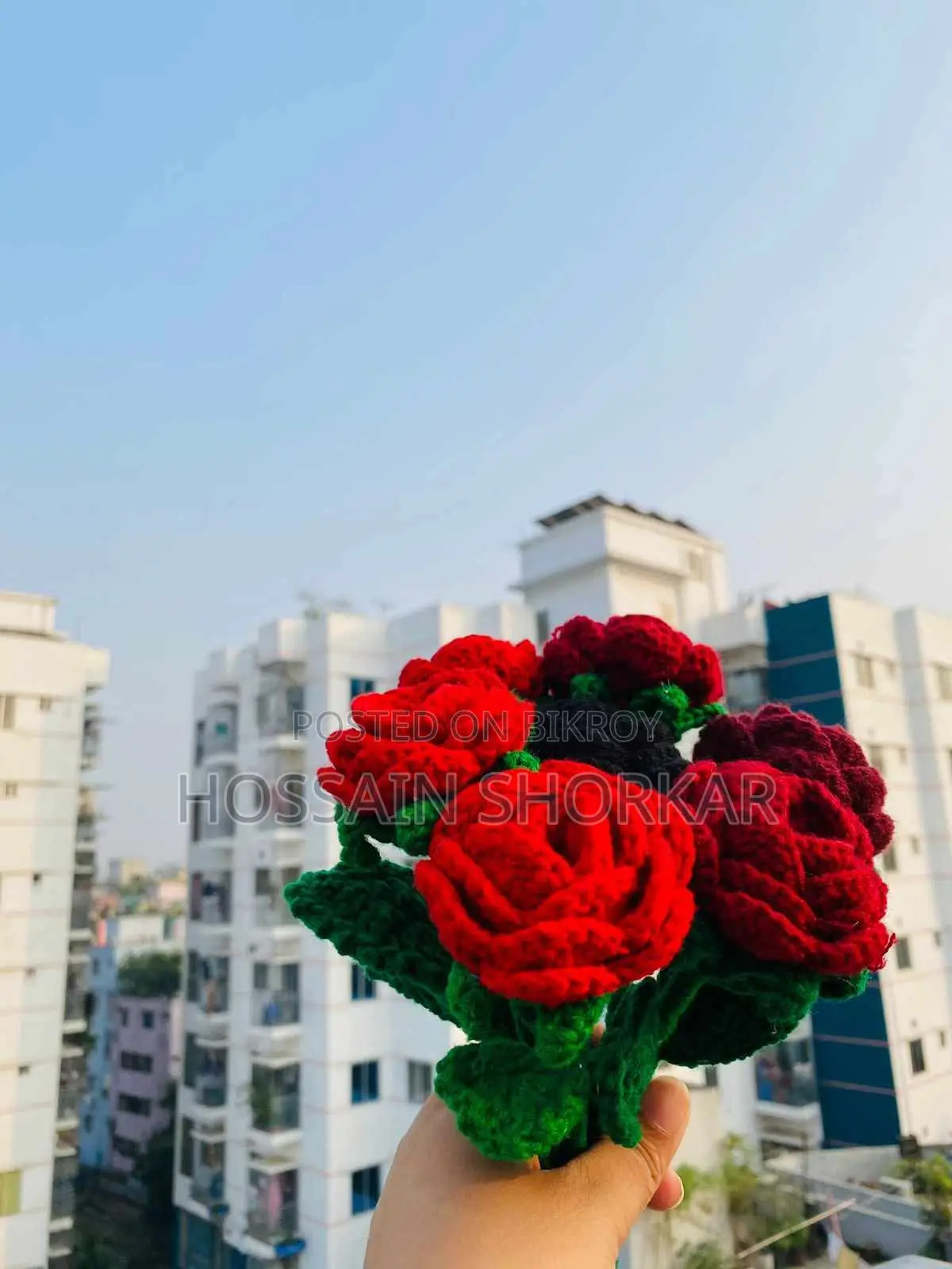 Homemade Crochet Rose