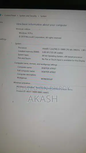 Intel Core i5 10th Gen PC for Sale