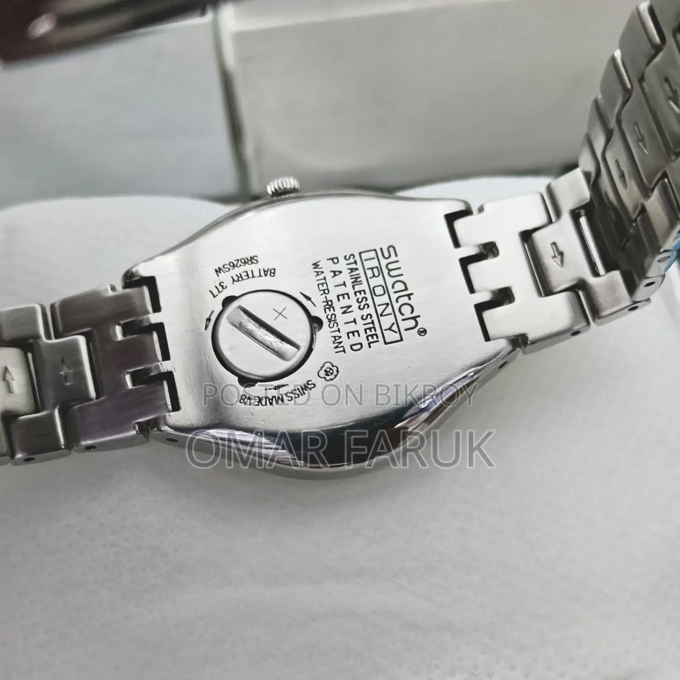 Swatch Swiss Watch – Luminous, Stainless Steel Strap