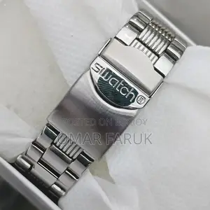 Swatch Swiss Watch – Luminous, Stainless Steel Strap