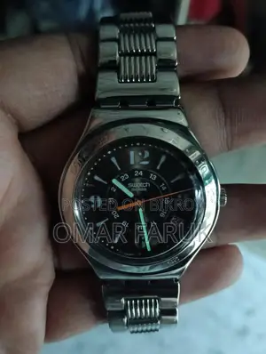 Swatch Swiss Watch – Luminous, Stainless Steel Strap