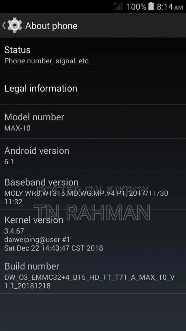 Symphony MAX 10 Rom 16 GB (Used)