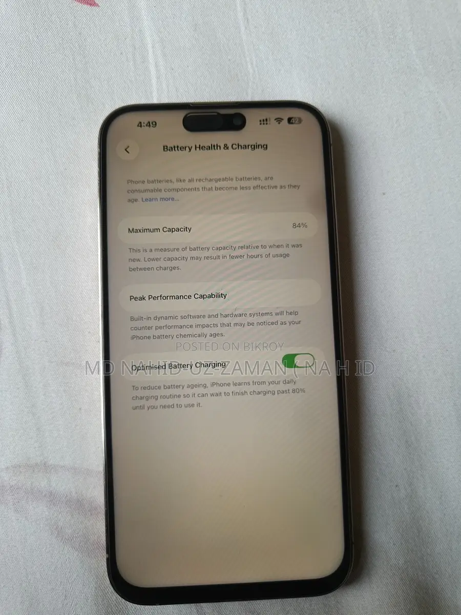 Apple iPhone 14 Pro Max only display changed (Used)