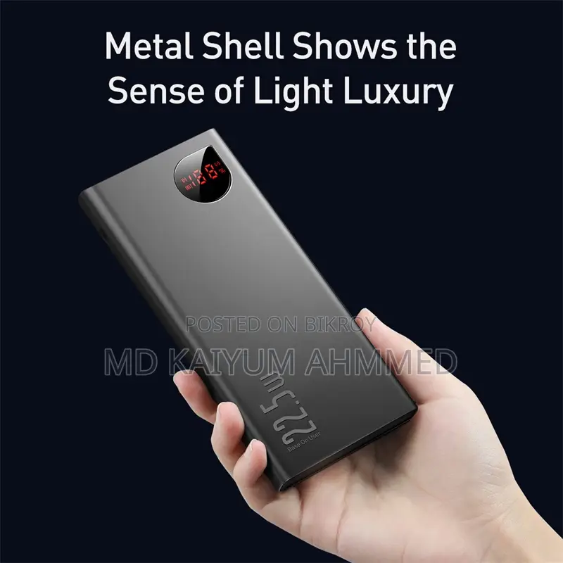 Baseus Adaman 22.5W 20000mAh Metal Digital Display Power Bank