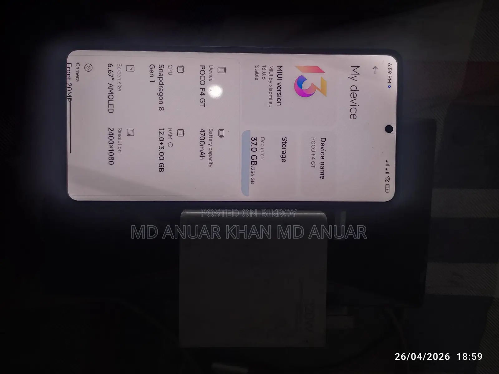 Xiaomi Poco F4 GT (Used)