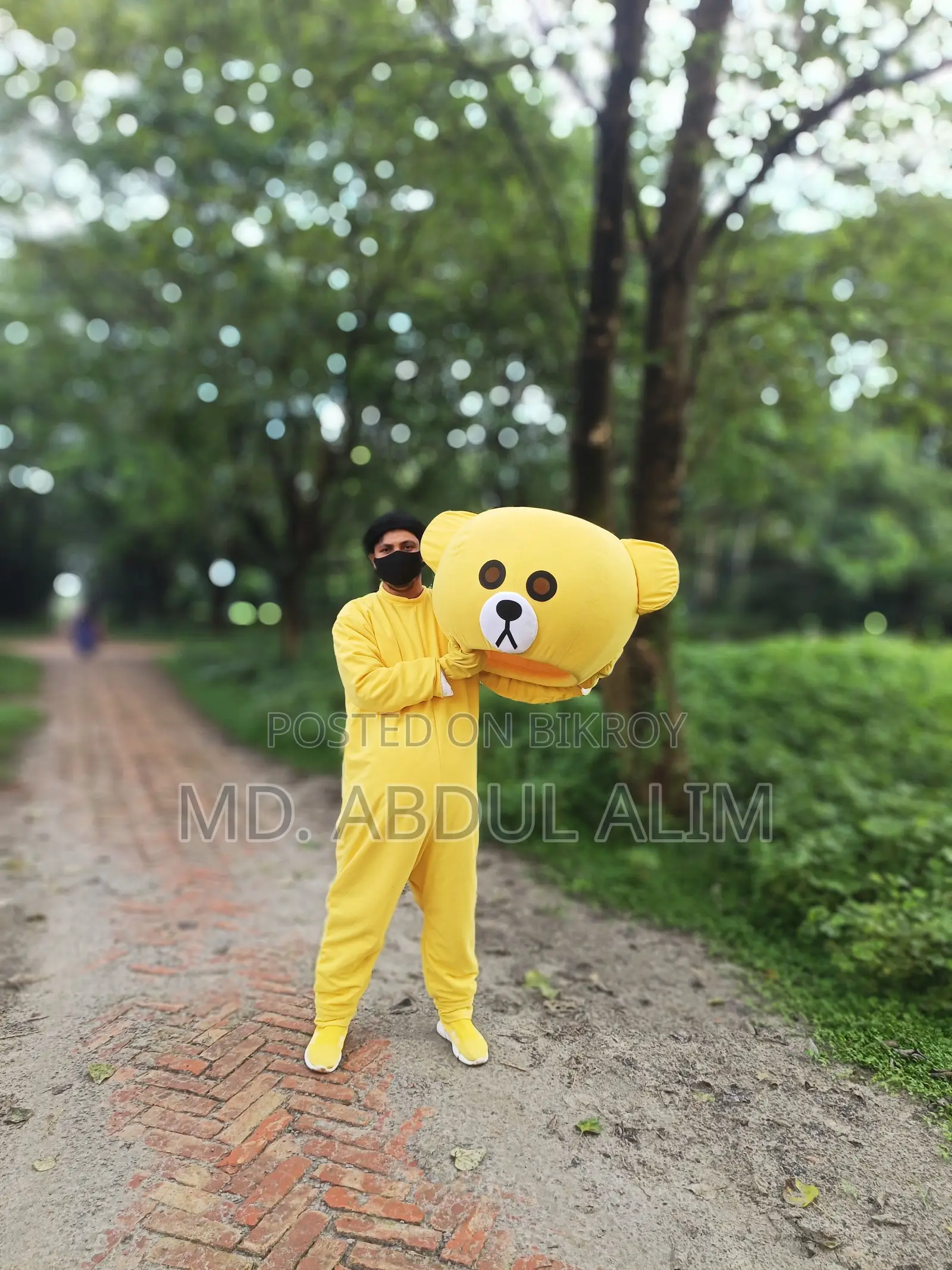 Large double-part teddy bear for sale.