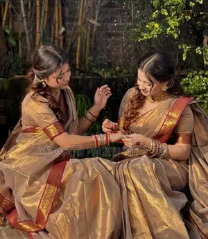 #ঈদ_অফারে ইন্ডিয়ান ইন্সপায়ার্ড লামা সিল্ক শাড়ি ️️