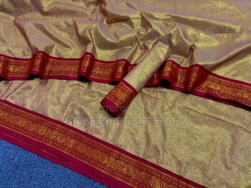 #ঈদ_অফারে ইন্ডিয়ান ইন্সপায়ার্ড লামা সিল্ক শাড়ি ️️