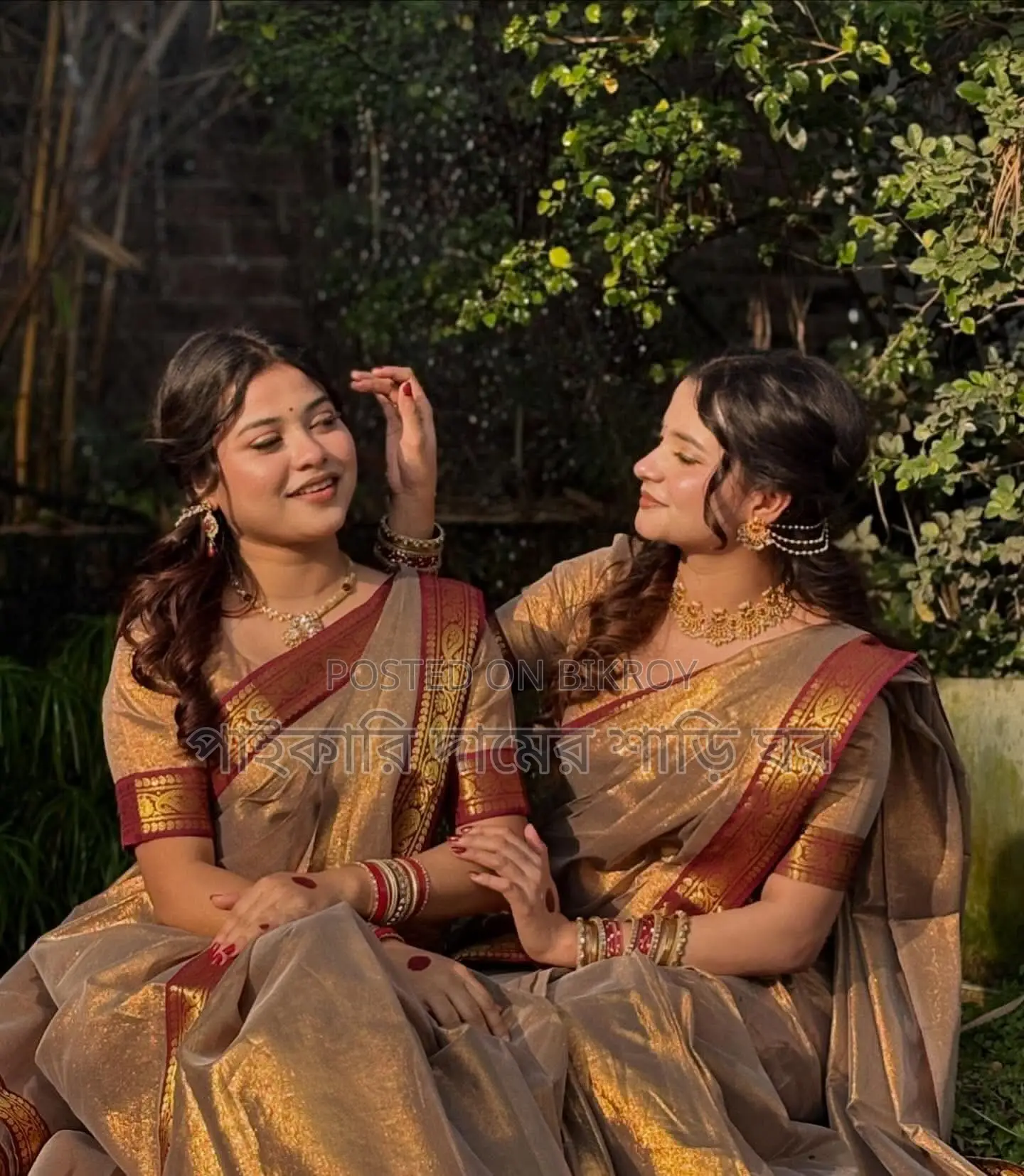 #ঈদ_অফারে ইন্ডিয়ান ইন্সপায়ার্ড লামা সিল্ক শাড়ি ️️