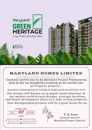 Premium luxury flat with land share policy at Malibag.