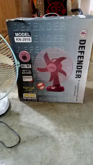 Defender AC/DC Rechargeable 16-inch Fan