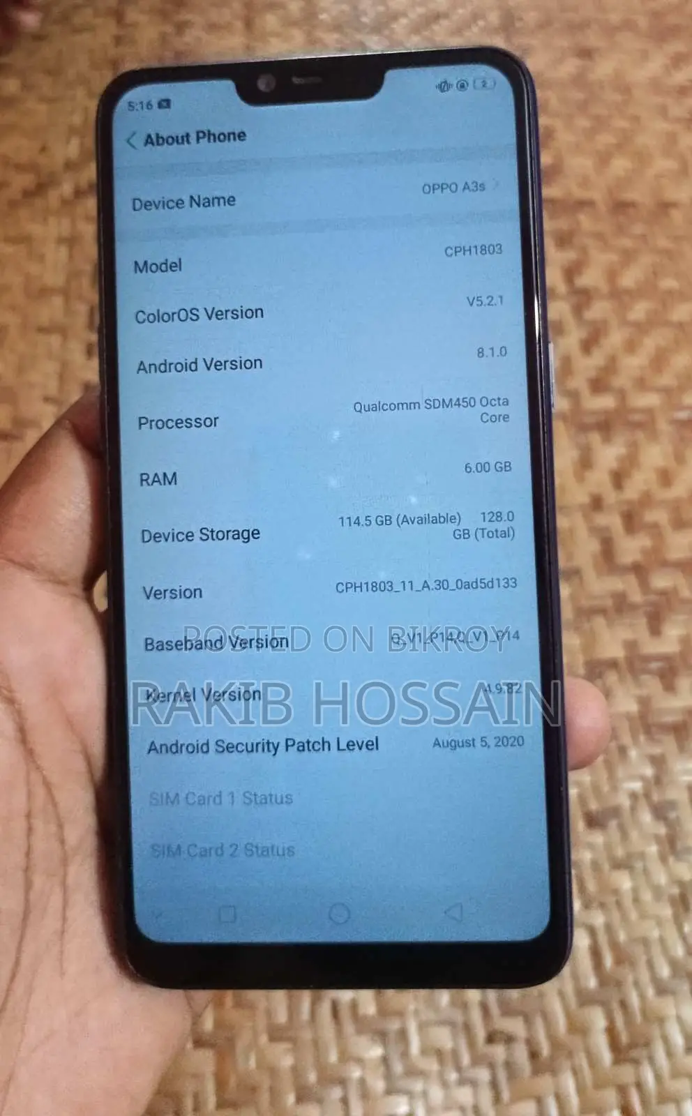 OPPO A3s (Used)
