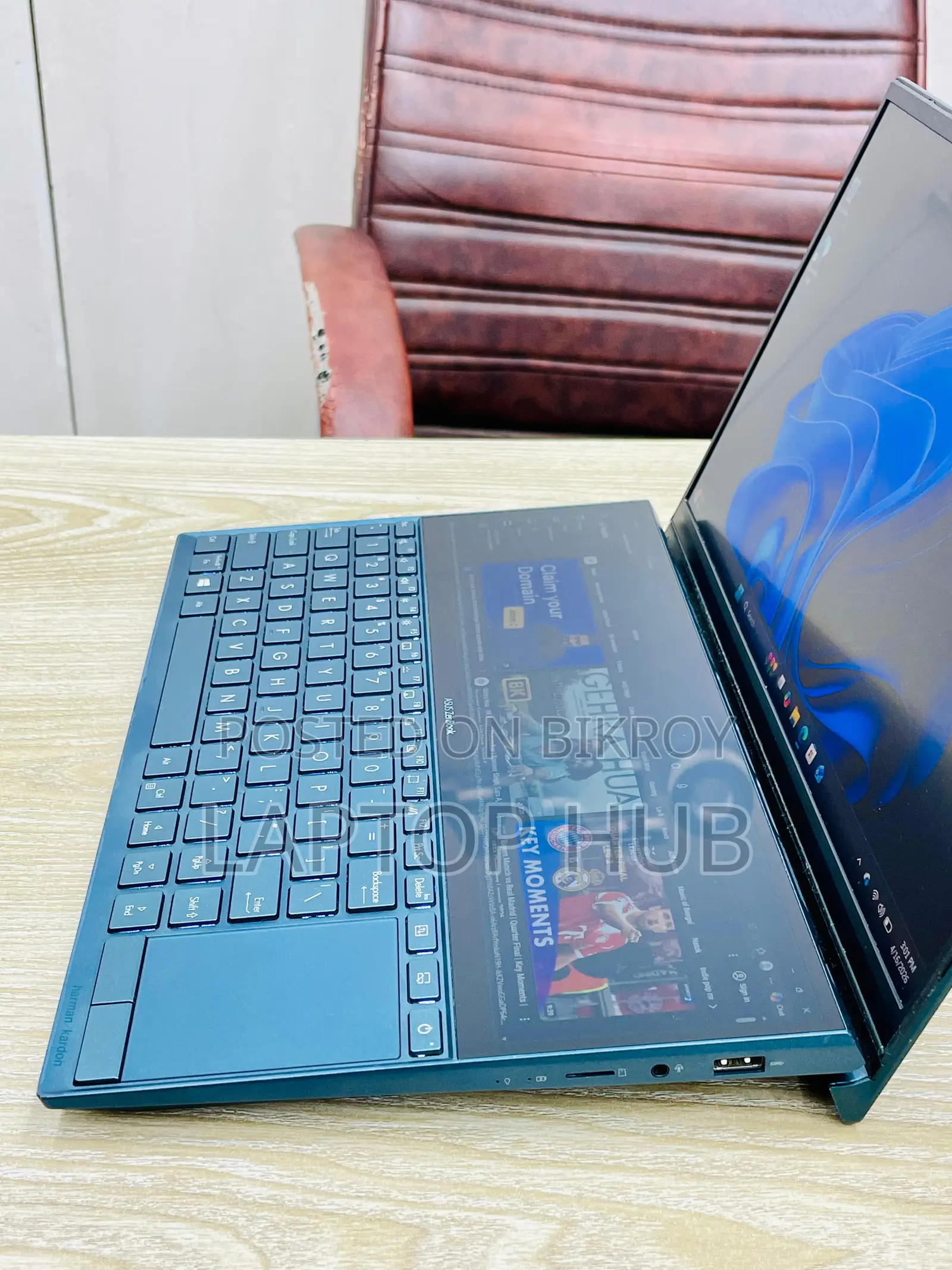 ZenBook Duo, intel i5-10 Gen|8 RAM+512 SSD, Dual Display