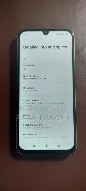 Xiaomi Redmi 15C 2025 6/128 (Used)