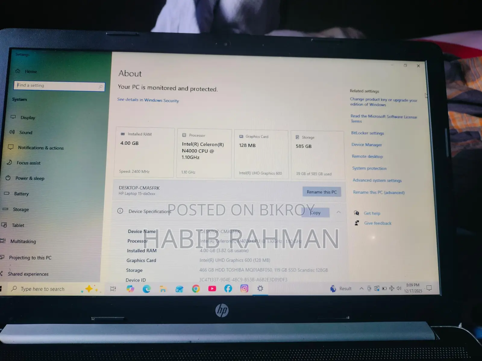 Laptop for sale