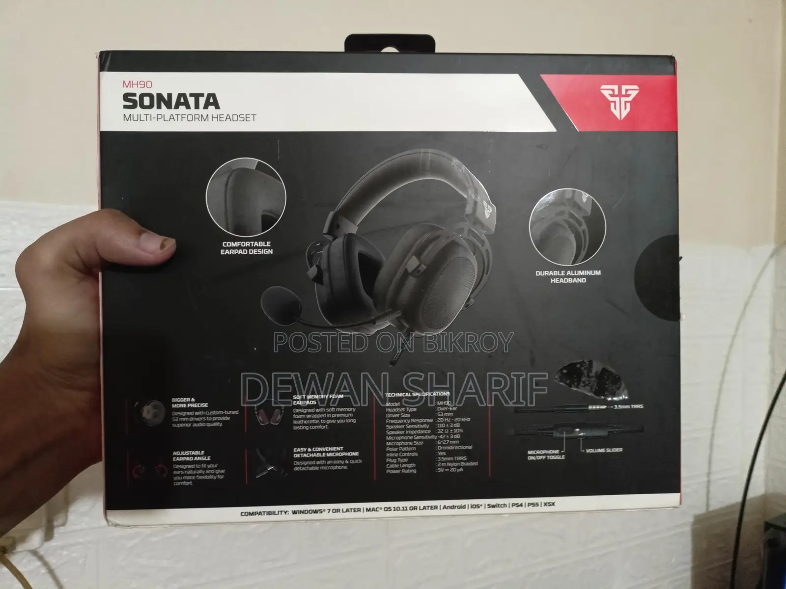 Fantech Sonata MH90 Multi-platform RGB Gaming Headset