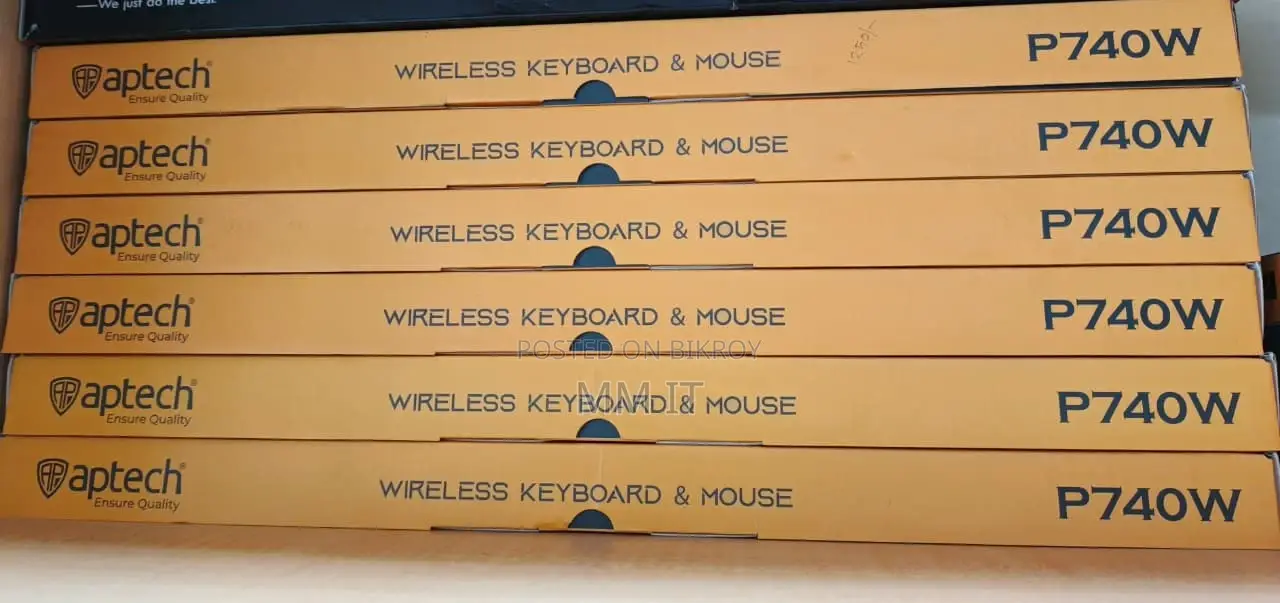 Aptech Wireless Keyboard Mouse Combo P740W with 1 Year Warranty