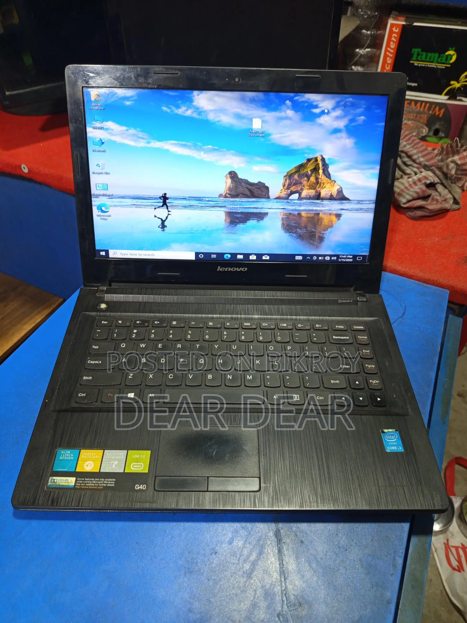 Lenevo core i3 th gen 8gb ram full fresh