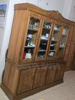 প্রিমিয়াম সেগুন কাঠের শোকেস বিক্রয় হবে