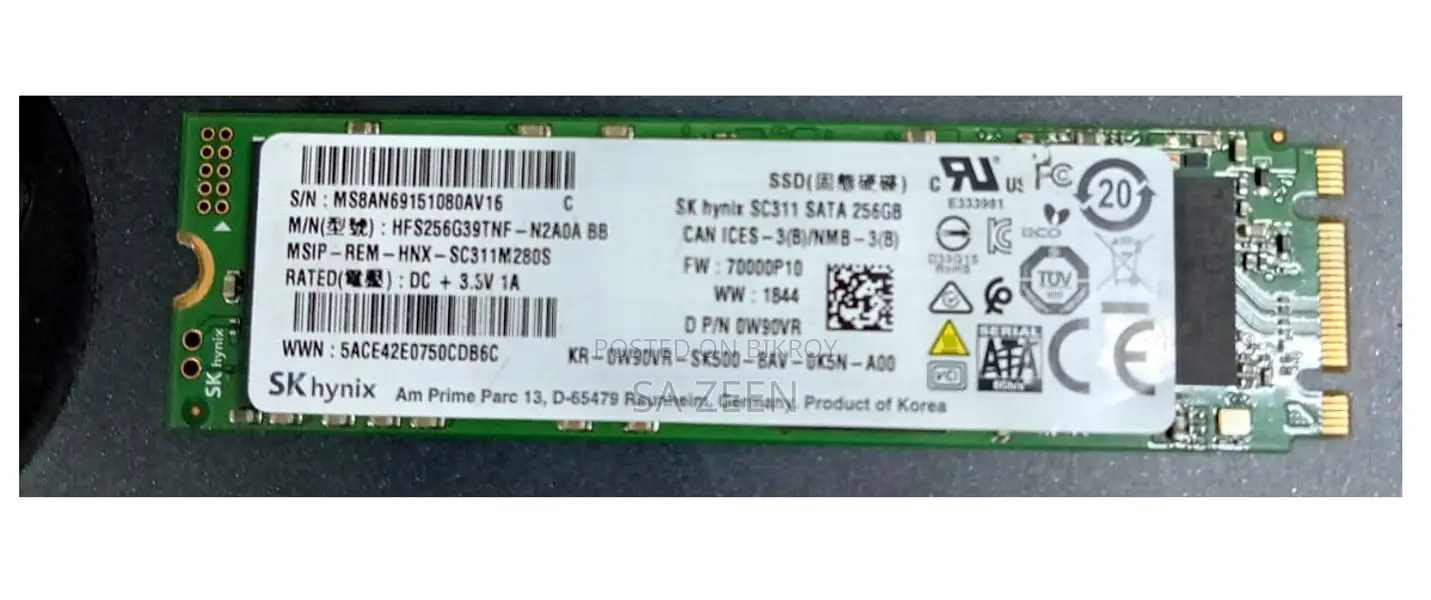 SK Hynix SC311 SATA 256GB SSD.