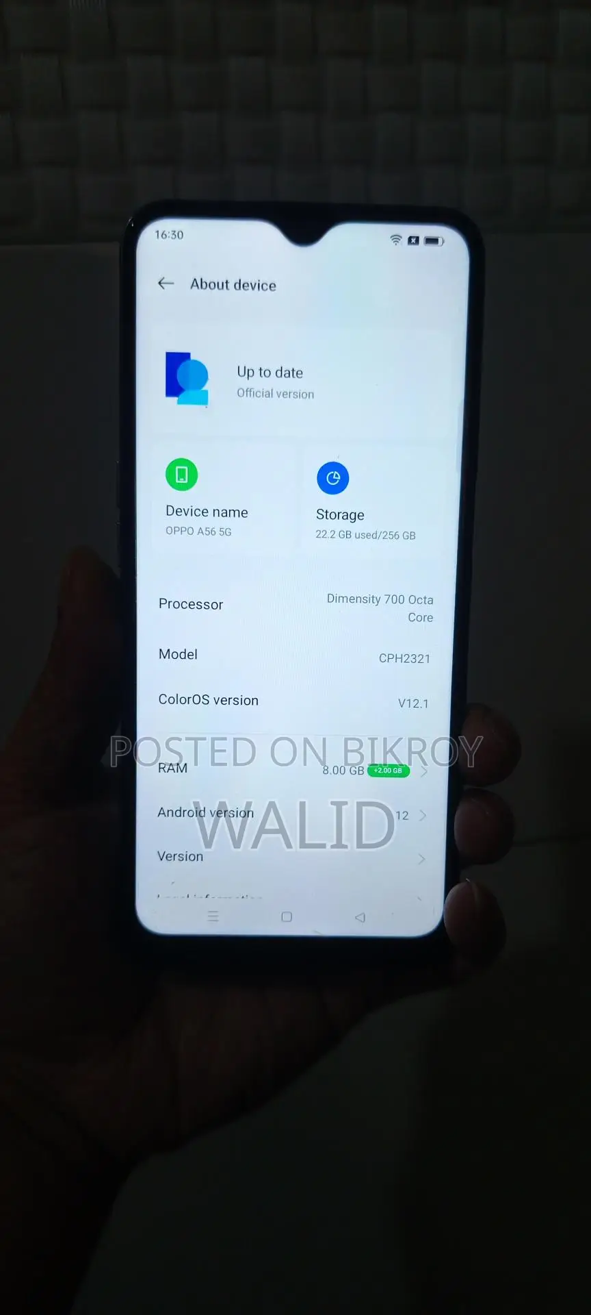 OPPO A56 5g (Used)
