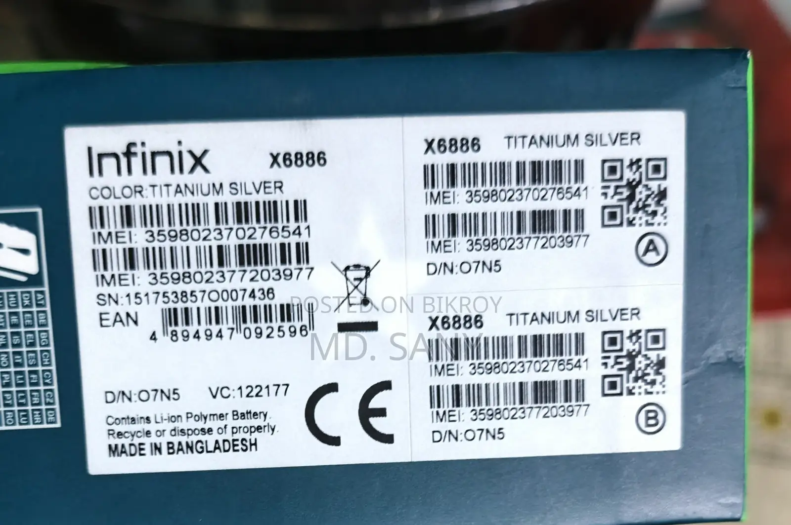 Infinix Hot 60 Pro Plus Original (Used)