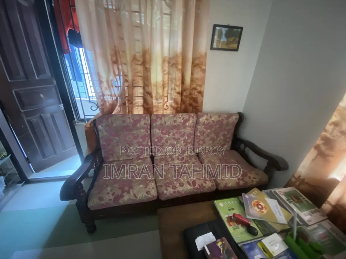 3 Seater Sofa and 2 Single Along with a Tea Table for Sale