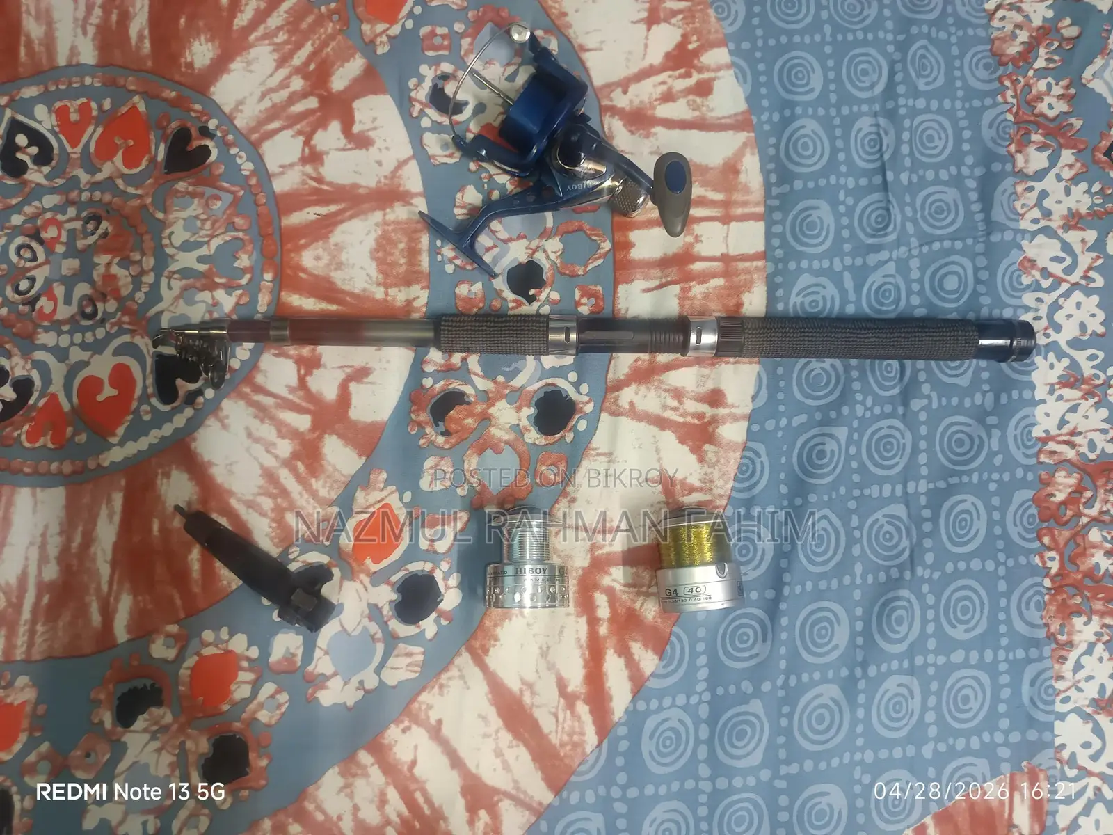 Full Fishing Set For Sale: Rod, Reel, Line