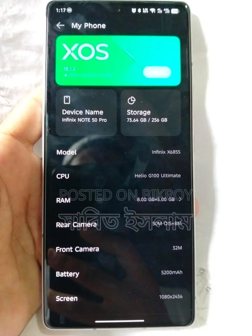 Infinix Note 50 Pro . (Used)