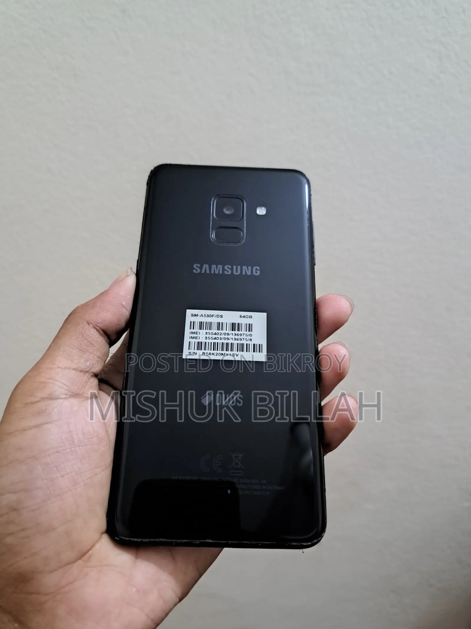 Samsung Galaxy A8 Box included (Used)