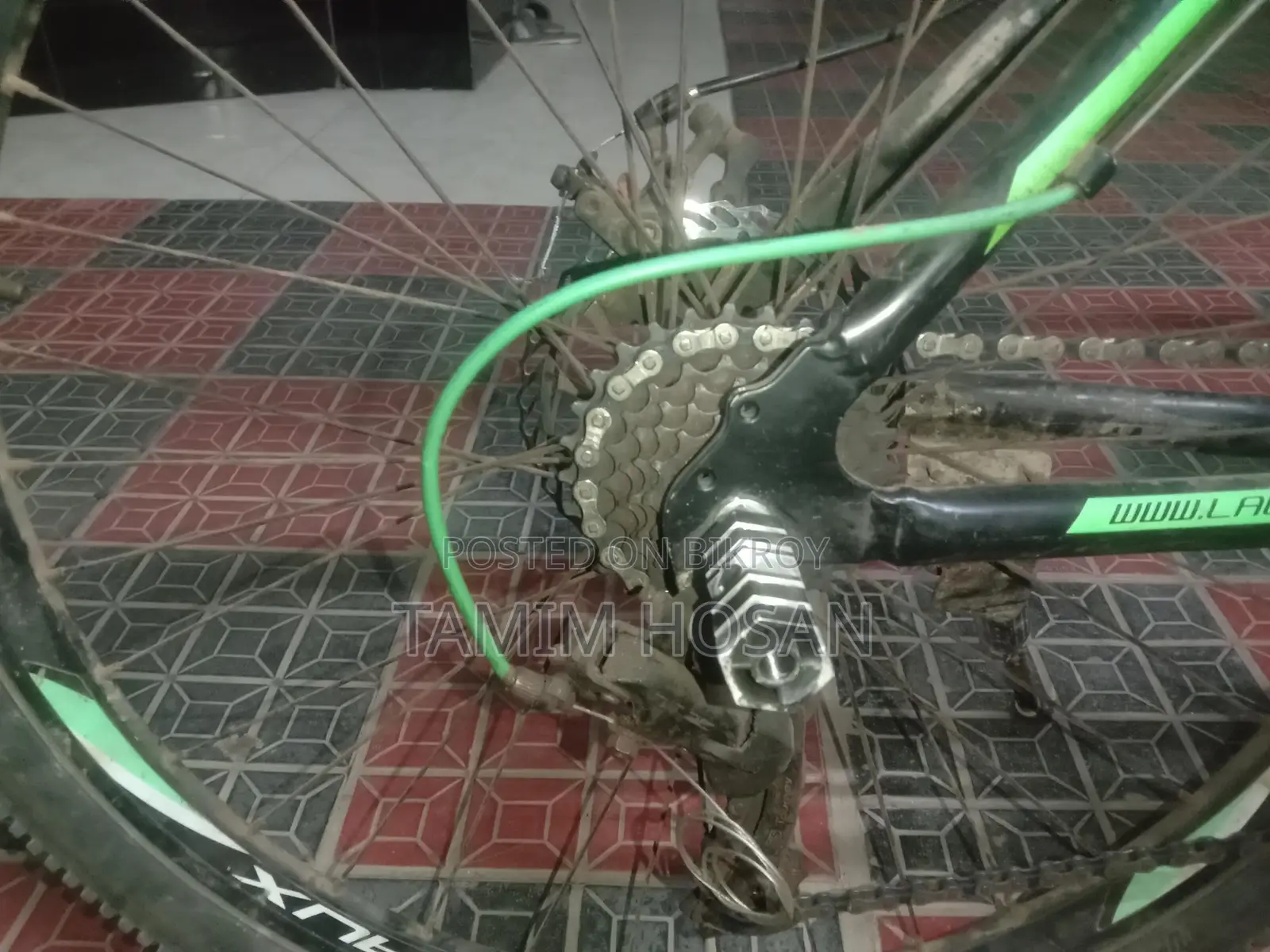 The bicycle has some minor issues