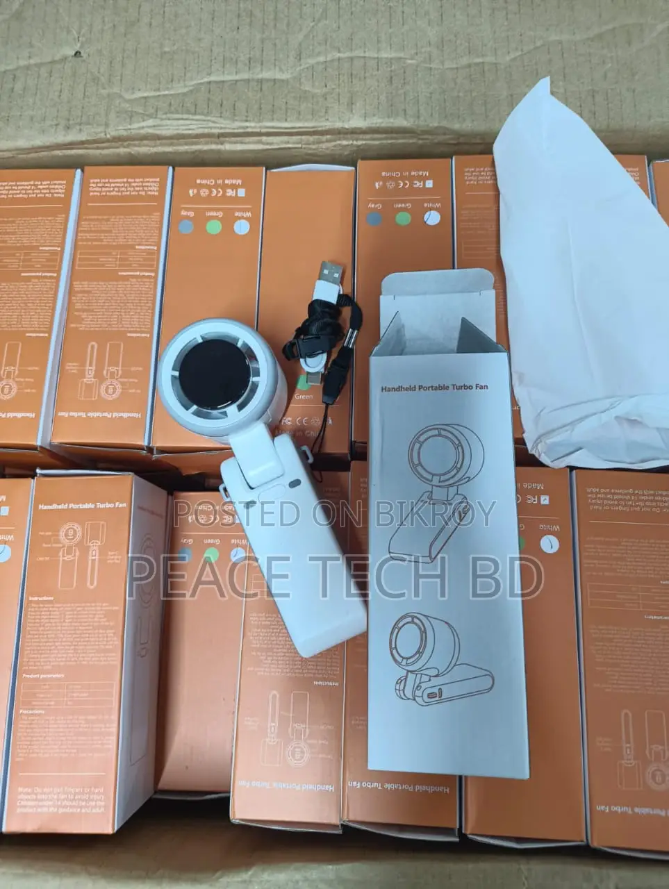 Rechargeable Fan Mini Turbine