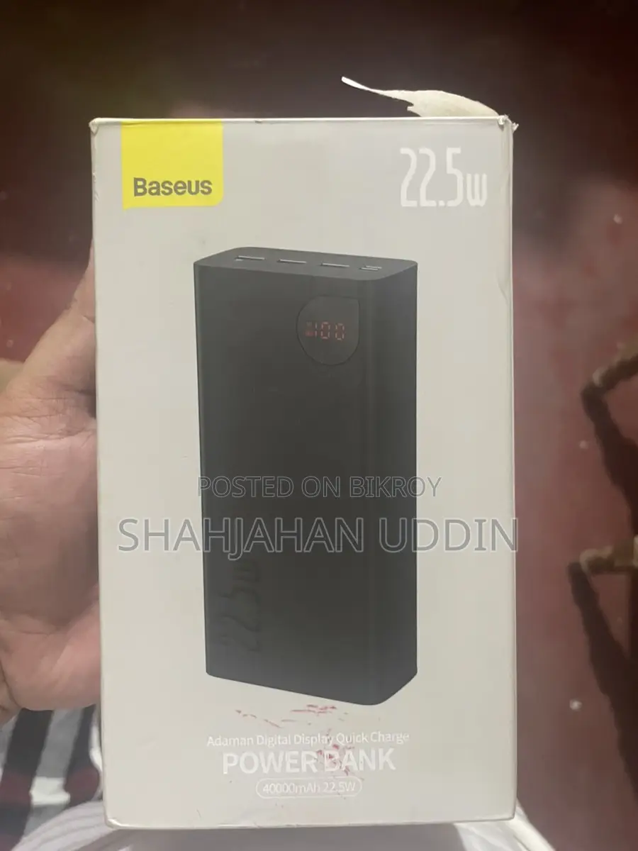 Baseus Adaman Metal Digital Display Quick Charge Power Bank 22.5W