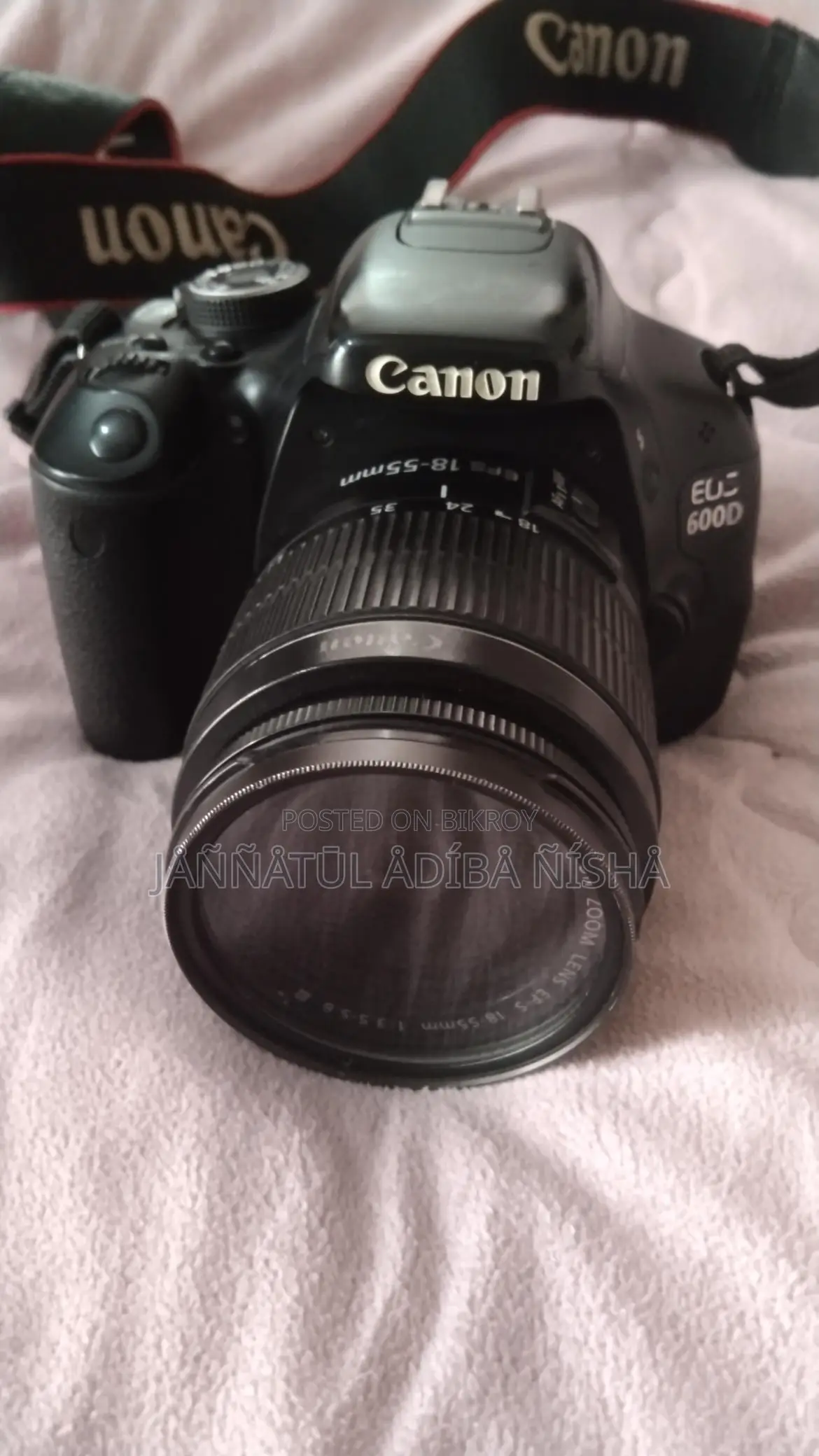 Canon 600D with 18-55 kit lens