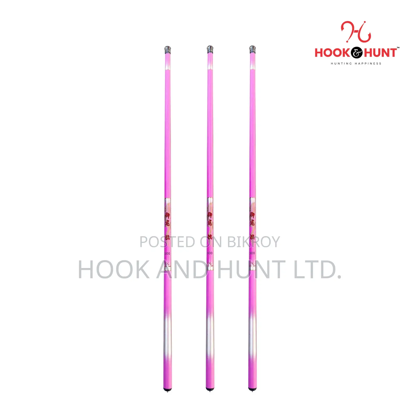 Pink Carbon Fishing Rod 300–450cm Ultra Light Soft