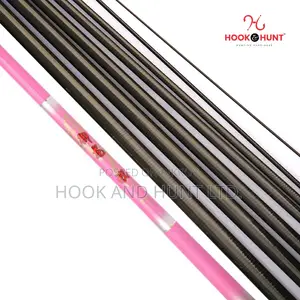 Pink Carbon Fishing Rod 300–450cm Ultra Light Soft
