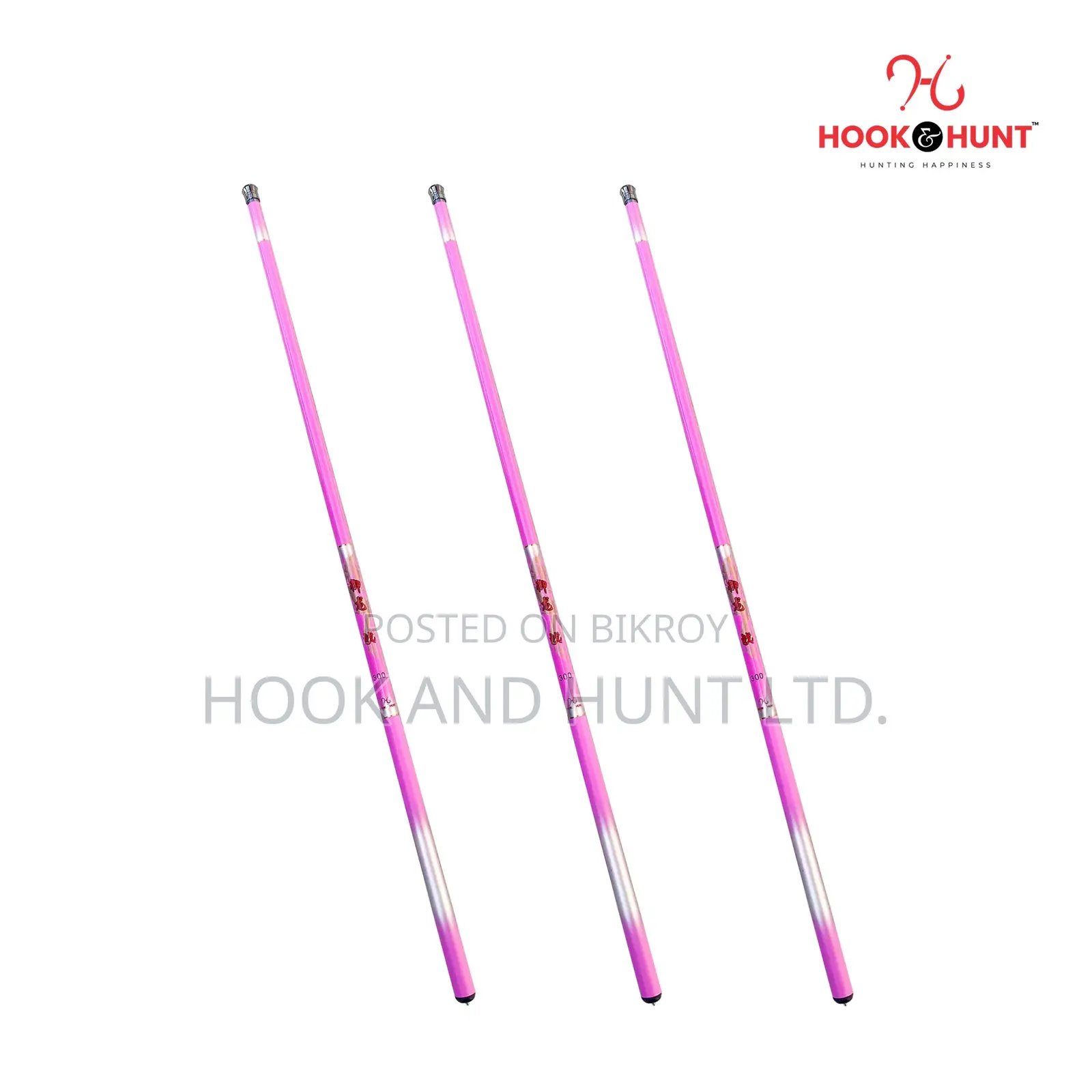 Pink Carbon Fishing Rod 300–450cm Ultra Light Soft