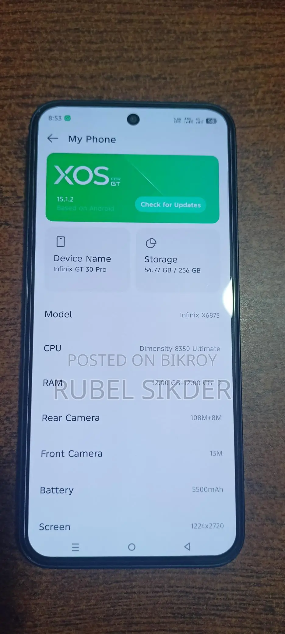 Infinix GT 30 PRO (Used)