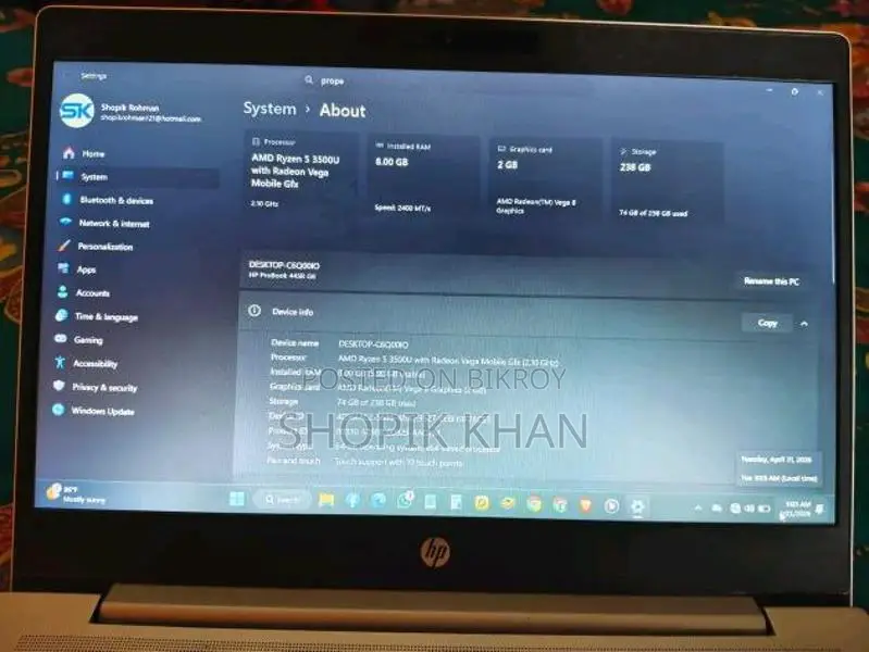 HP Probook 44sr G6