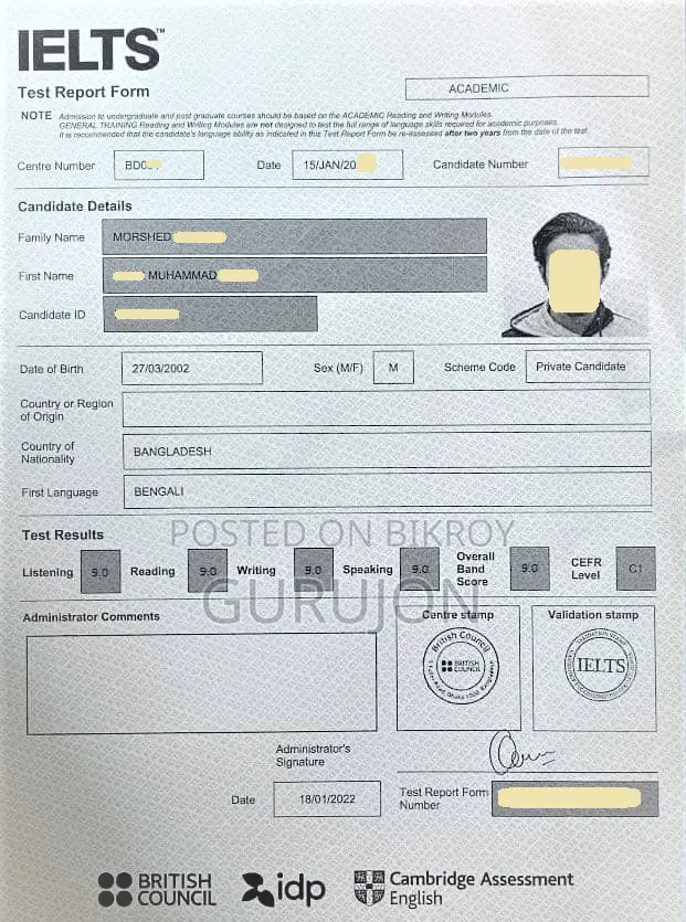 IELTS BEST TUTOR_SCORE 8