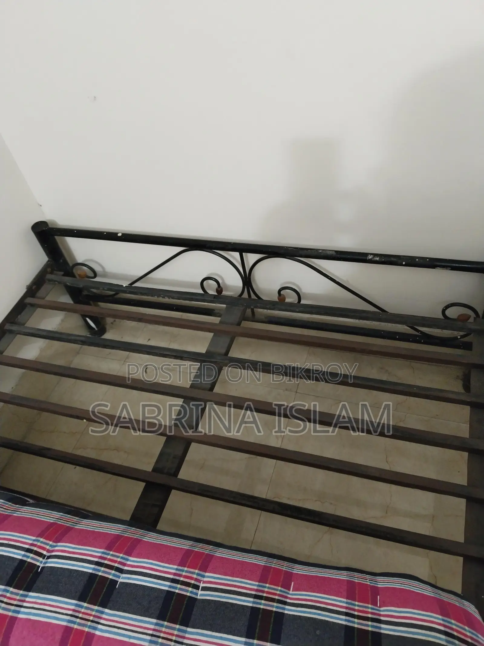 Steel Black Body Twin XL Size Bed for Sale!